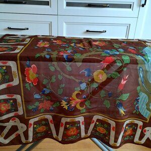 The Metropolitan Museum of Art Qing Dynasty Tree Floral Silk SCARF 33" x 34"